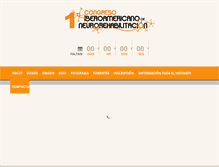 Tablet Screenshot of congresoneurorehabilitacion.com